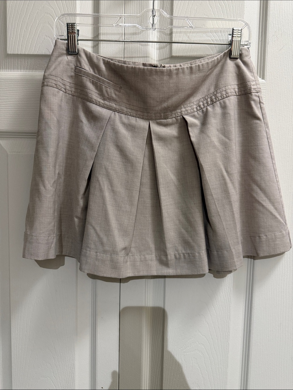 BCBGeneration Taupe Circle Skirt